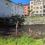 Urlaubsmagie - Himmelblau - Balkon, Gemeinschaftsgarten, Sauna Und Saisonaler Pool Lägenhet Sebnitz