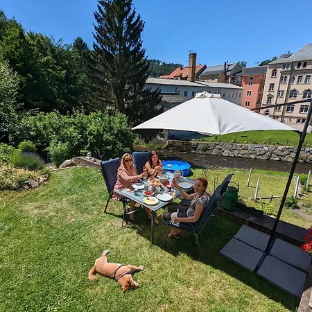 Hw2b - Urlaubsmagie - Wohlfühlwohnung Mit Balkon, Pool, Sauna&terrasse Apartamento Sebnitz