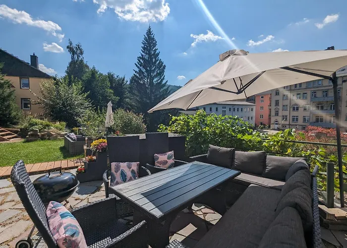 Hw2b - Urlaubsmagie - Wohlfuehlwohnung Mit Balkon, Pool, Sauna & Terrasse Sebnitz