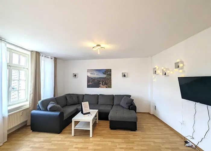Hw2b - Urlaubsmagie - Wohlfuehlwohnung Mit Balkon, Pool, Sauna & Terrasse Apartment Sebnitz